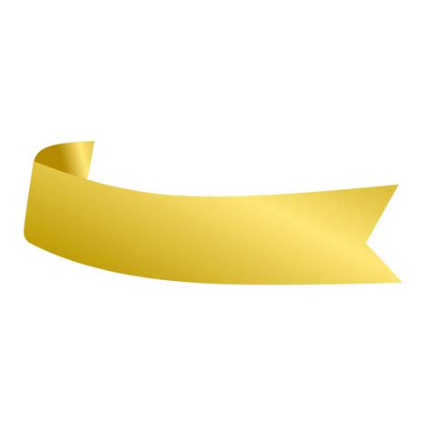 Gold ribbon banner 38050016 PNG