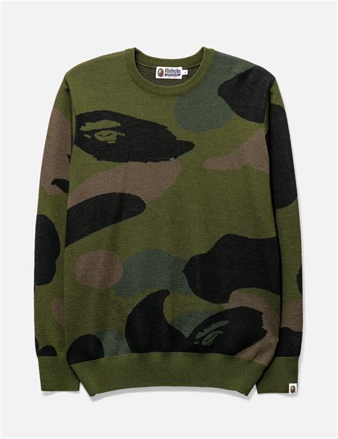 BAPE - BAPE CAMOUFLAGE KNITWEAR | HBX - Globally Curated Fashion and ...