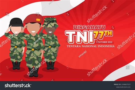 Dirgahayu Tni Indonesians Army Stock Vector (Royalty Free) 2199837227 ...