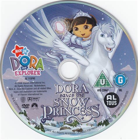 Dora The Explorer Snow Princess DVD CD | DVD Covers | Cover Century ...