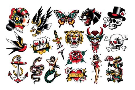 traditional tattoo flash sheets - Chara Conaway