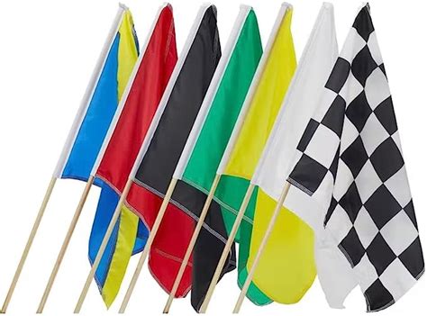 Amazon.com : AGAS Official Auto Racing Flag Set - Set of 7 Flags ...