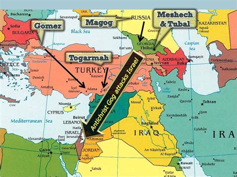 Armageddon Bible Map