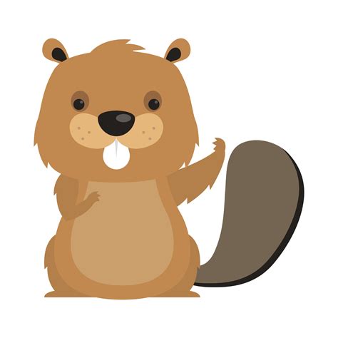 Cute beaver cartoon vector design 3687722 Vector Art at Vecteezy