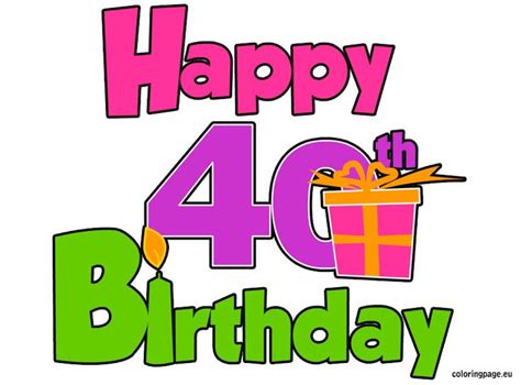 Funny 40th Birthday Pictures - ClipArt Best