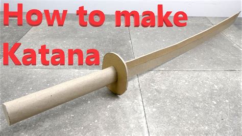 How to make a DIY Cardboard Sword Katana - YouTube