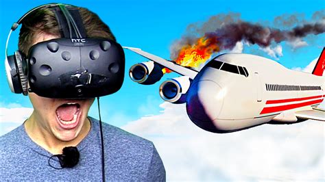 PLANE CRASH IN VIRTUAL REALITY - YouTube