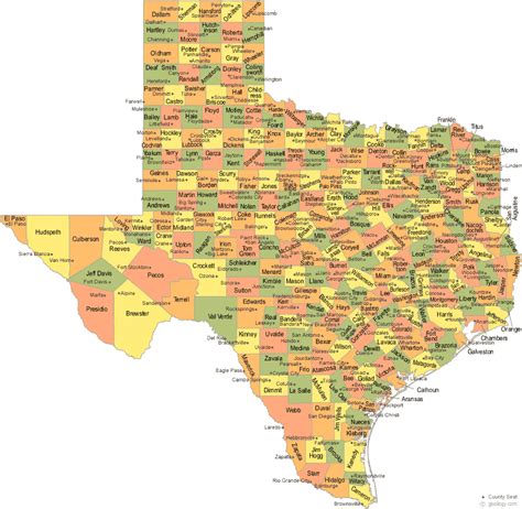 Map Of Texas County Lines - Spring Ahead 2024