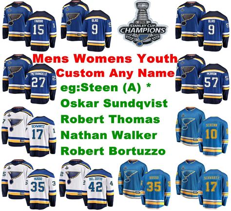 2021 Stanley Cup Champions St.Louis Blues Jerseys Jay Bouwmeester ...