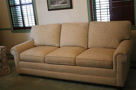 Custom Slipcovers by Shelley: Navy/Tan Herringbone Couch Slipcover