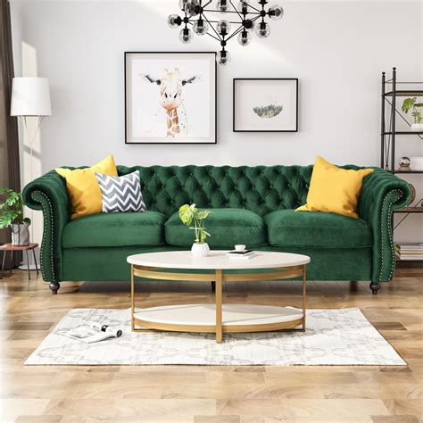 30+ Green Sofa Living Room Ideas - DECOOMO