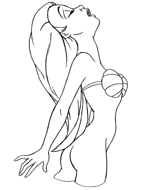 Ariel Hair flip line art by Walt Disney by Serena7718 on DeviantArt