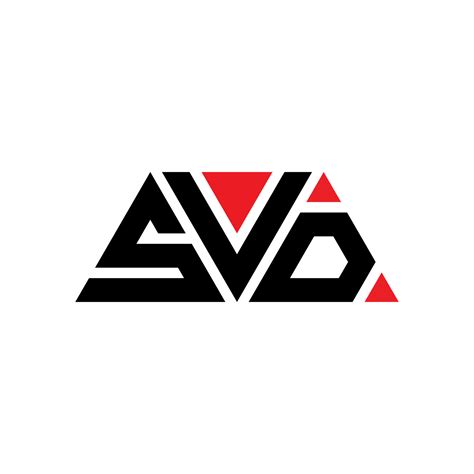 SVD triangle letter logo design with triangle shape. SVD triangle logo ...