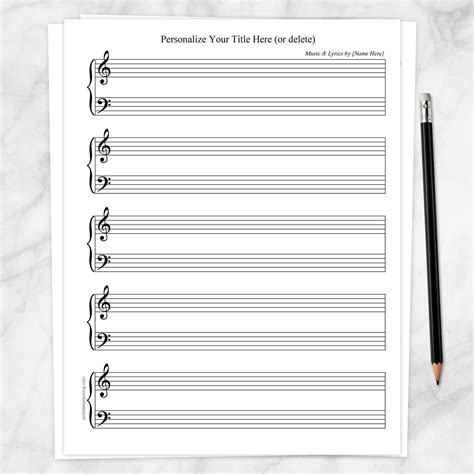 Printable Music Sheet