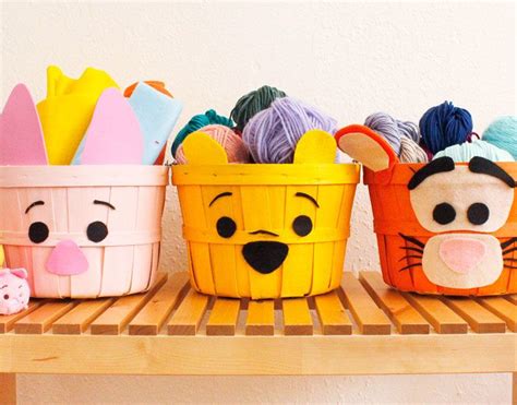 Winnie the Pooh and Friends Storage Baskets Craft | Disney Family ...