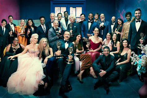 The cast and crew from Ted Lasso at the 74th Emmy Awards | Television ...