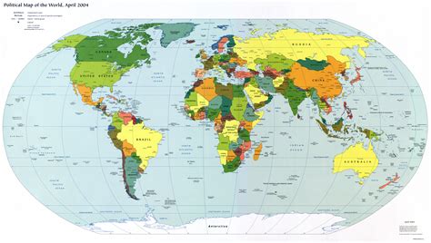 Large detailed political map of the World with capitals and major ...