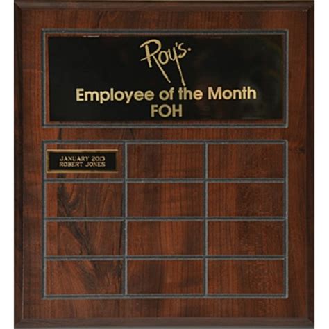 Employee of the Month Award Plaques