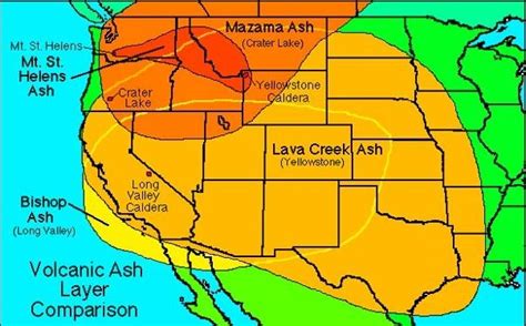 Mt St Helens Ash Map - Maping Resources