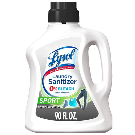 Lysol Laundry Sanitizer, Sport, 90 Oz, Eliminates Odors and Kills ...