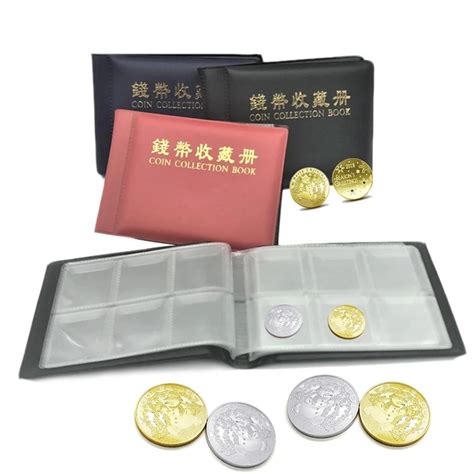 1PCS Collecting Coin Album 60 Coins Holders Collection Book Coin Album ...