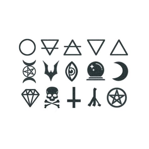 The Wicca Symbols Knuckle Tattoos Witch Knuckle Tattoos / Wicca ...