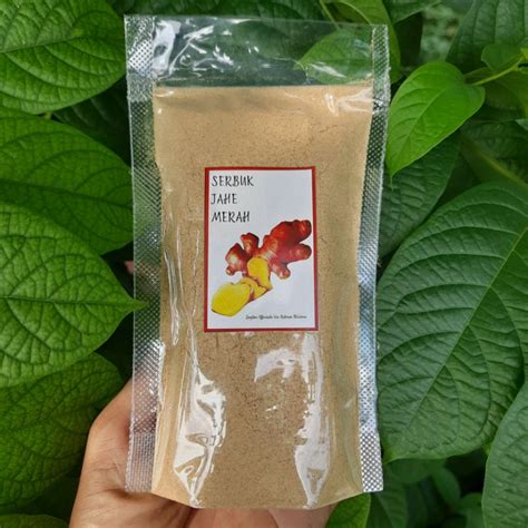 Jual Serbuk Bubuk Jahe Merah isi 50 Gram | Shopee Indonesia