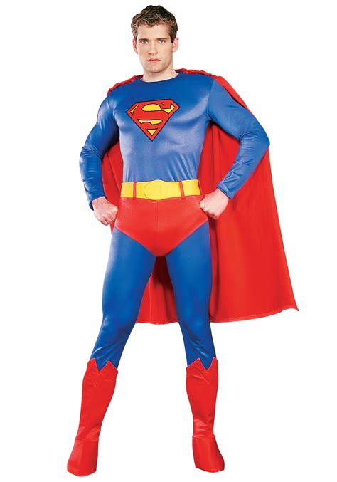 Adult Authentic Superman Costume - Spandex Superman Costumes Deluxe