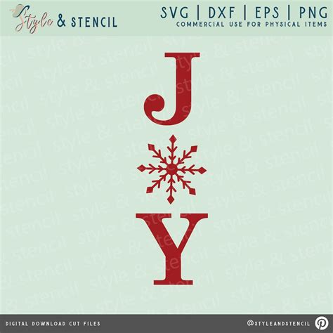 Joy SVG Christmas SVG Joy Porch Sign SVG Christmas - Etsy