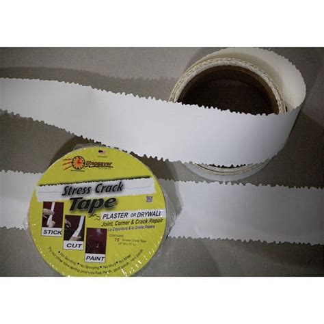 Stepsaver Self-Adhesive Stress Crack Tape Roll, 75', Instantly Repair ...