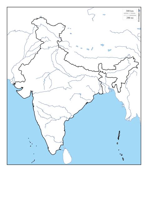 India Map Outline With Rivers - Get Latest Map Update