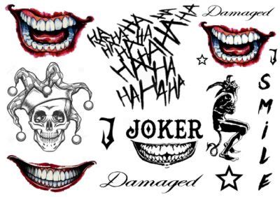 Joker temporary tattoos - Like ink