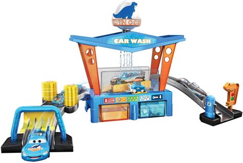 Disney Pixar Cars Color Change Dinoco Car Wash Car Vehicle Playset, 23 ...