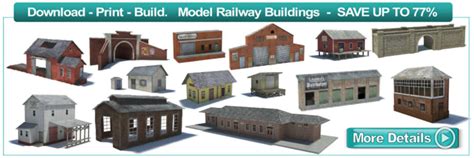 Free Printable Model Railway Buildings - Printable Templates by Nora