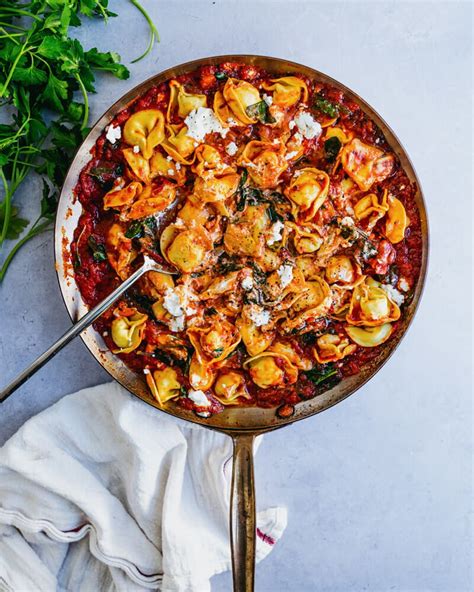 Cheese Tortellini in Creamy Marinara | A Couple Cooks | Bloglovin’