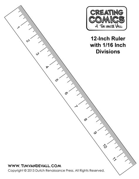 12 Inch Printable Ruler