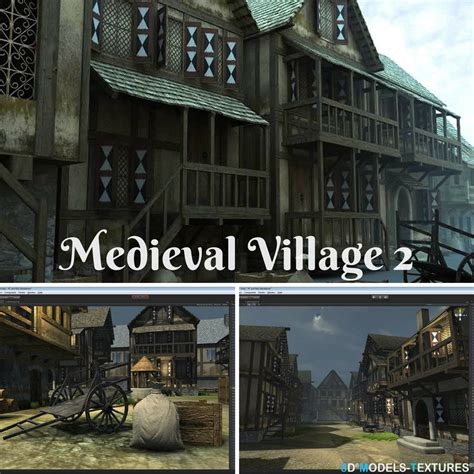 Medieval village 3D model - TurboSquid 1215155