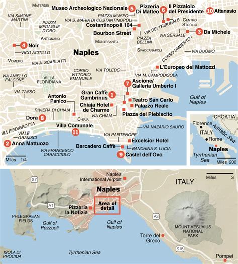 Beaches In Naples Italy Map