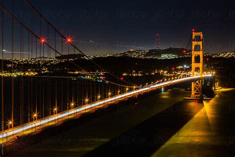 "Golden Gate Bridge At Night" by Stocksy Contributor "Vuelyfe Media ...