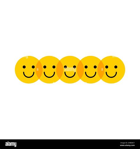 Smiling faces concept. Happy face icon. Rating sign. Friends logo ...