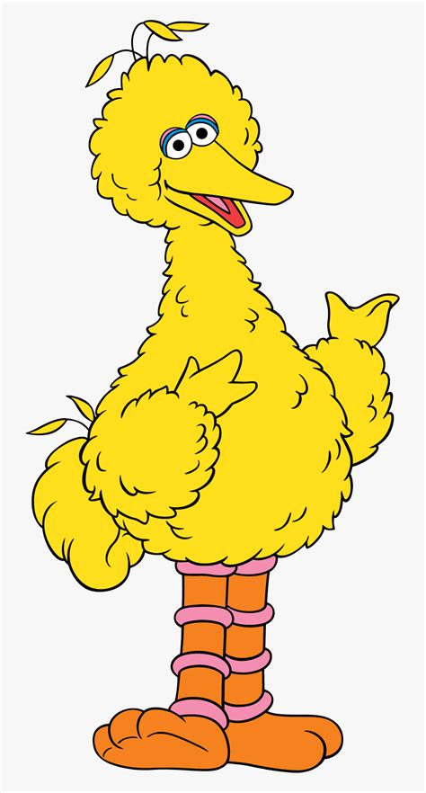 Sesame Street Big Bird Cartoon, HD Png Download - kindpng