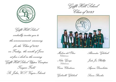 Class of 2023 Graduation Ceremony | Gifft Hill School