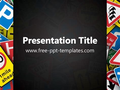 Road Signs PPT Template - Mr. Templates