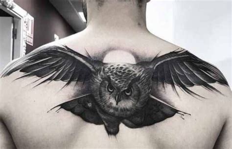 12+ Realistic Flying Owl Tattoo Designs and Ideas | PetPress