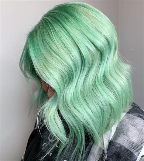 Mint Green Hair Dye, Mint Pastel Hair, Mint Hair Color, Green Hair ...