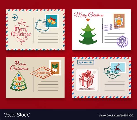 Christmas Postcard Template Free Download