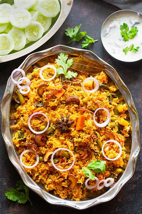 Veg Dum Biryani - Dum Vegetable Biryani + Video - Tickling Palates