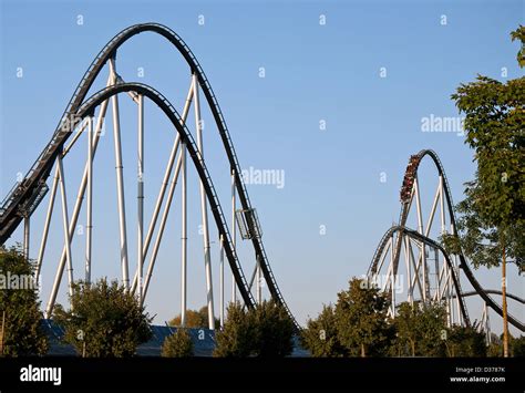 Rollercoaster in Europapark Rust, Germany Stock Photo - Alamy