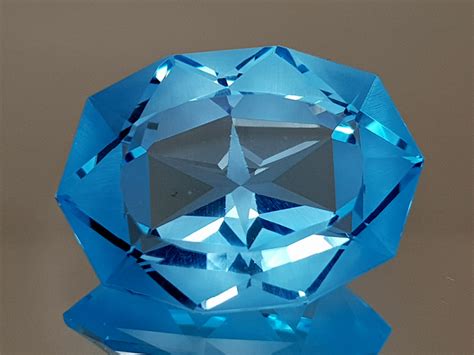 20.17CT NATURAL BLUE TOPAZ PRECISION CUT IGCTPP19