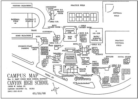 Canyon High School Campus Map - Map